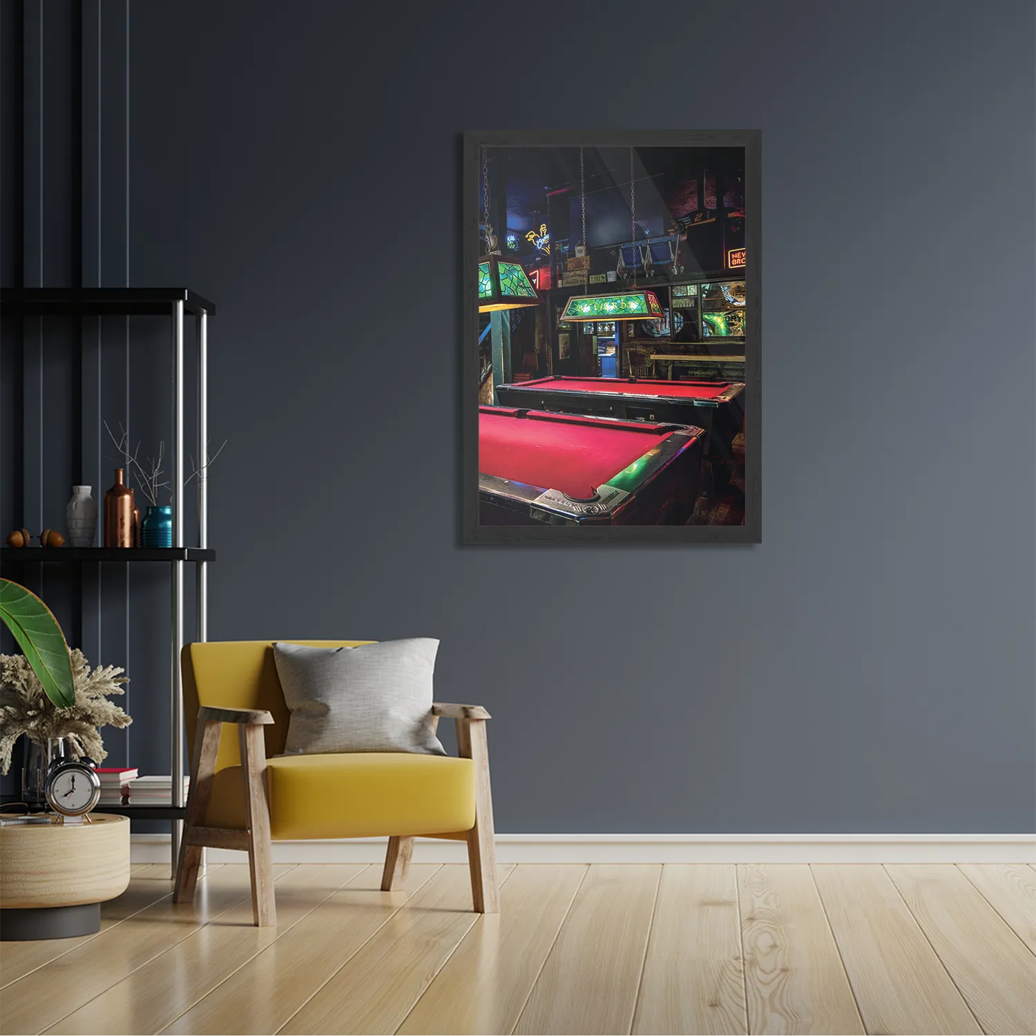 Poster Biljarttafels Rechthoek Verticaal Met Lijst Template PBL 50 70 Verticaal Gaming En Spel 9 2