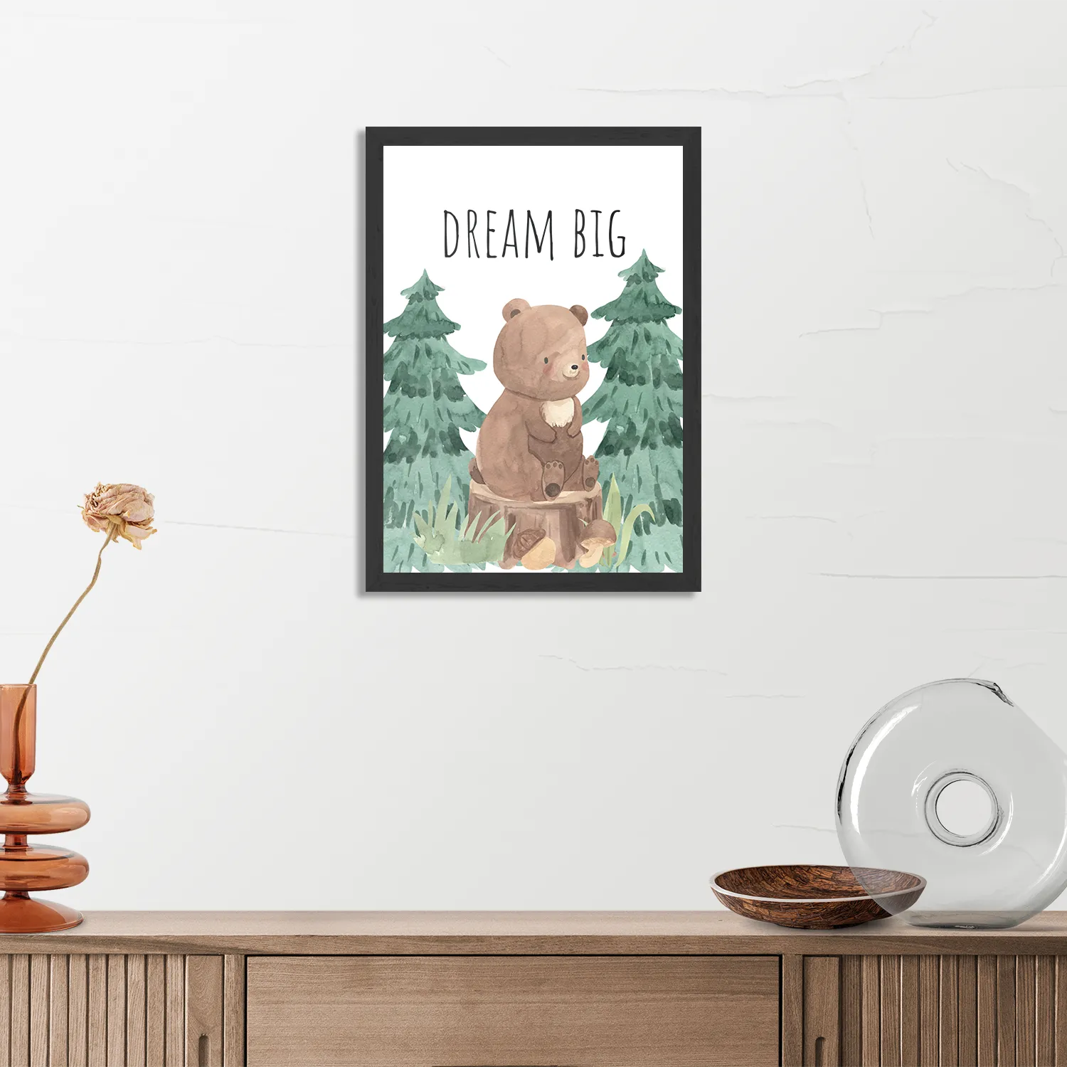 Poster Beer in het Bos Rechthoek Verticaal Met Lijst Template PBL 50 70 Verticaal Kinderen 1 3