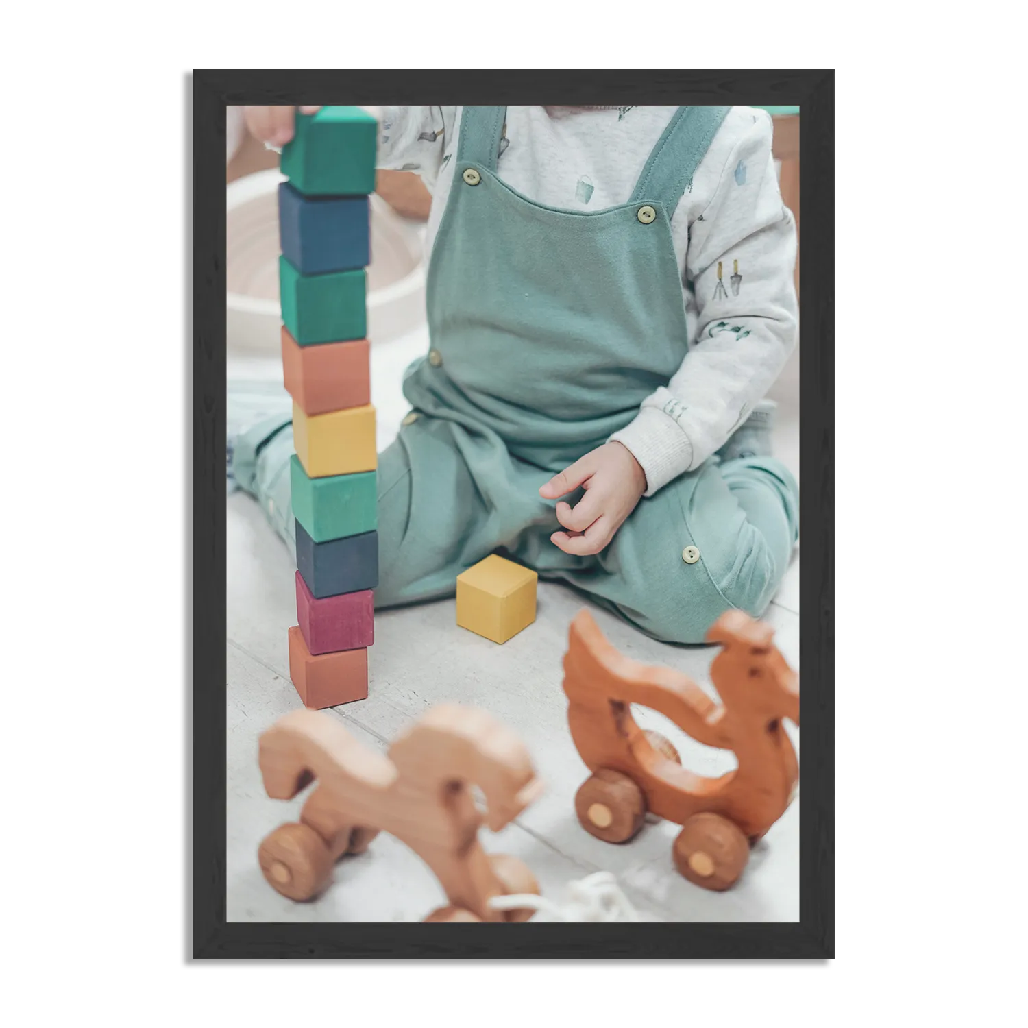 Poster Spelend Kind Rechthoek Verticaal Met Lijst Template PBL 50 70 Verticaal Kinderen 22 1