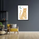 Poster Luie Luipaardje Rechthoek Verticaal Met Lijst Template PBL 50 70 Verticaal Kinderen 24 2