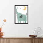 Poster De Blije Olifant Rechthoek Verticaal Met Lijst Template PBL 50 70 Verticaal Kinderen 26 3