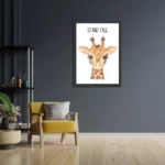 Poster De lieve Giraf Rechthoek Verticaal Met Lijst Template PBL 50 70 Verticaal Kinderen 33 2