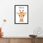 Poster De lieve Giraf Rechthoek Verticaal Met Lijst Template PBL 50 70 Verticaal Kinderen 33 3