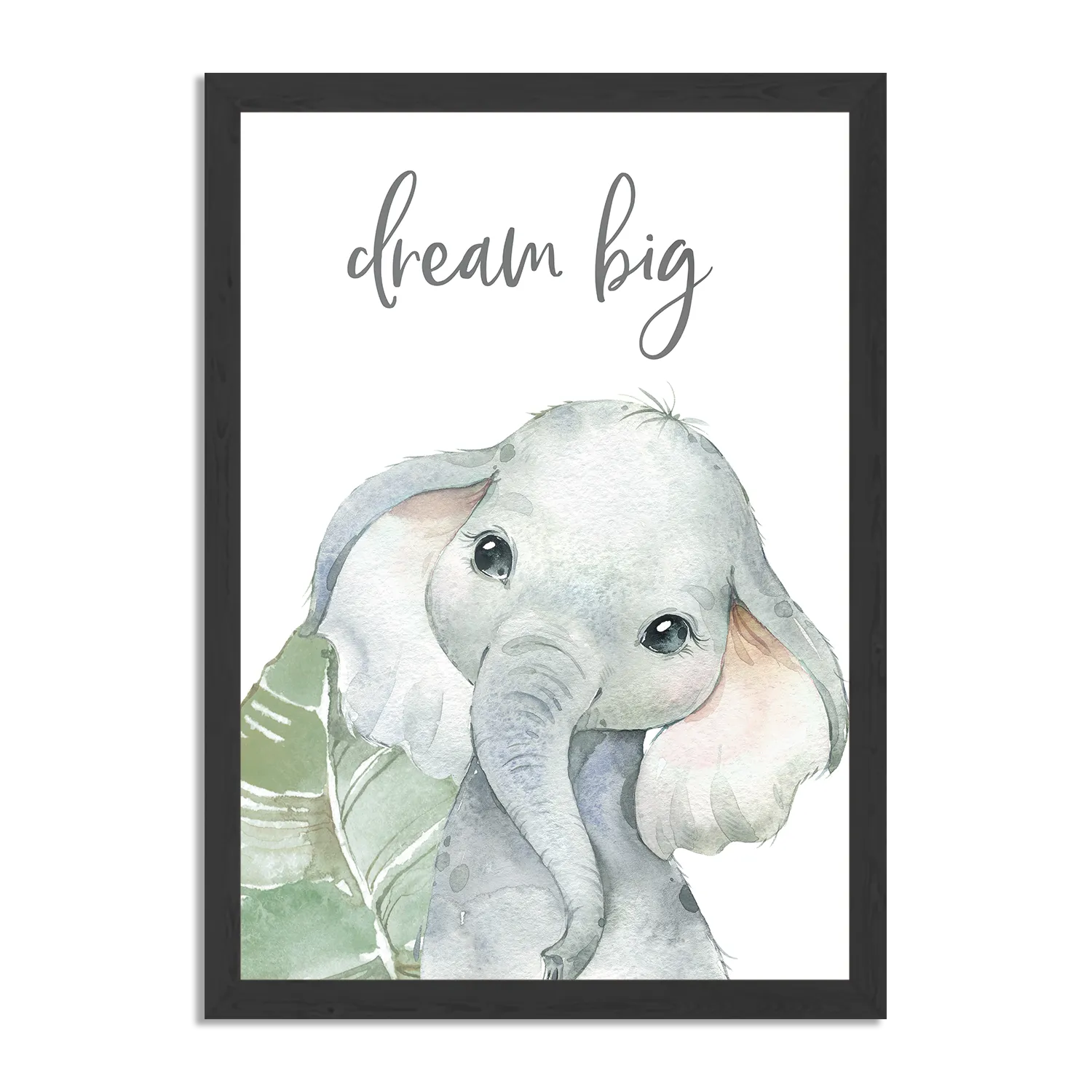 Poster Het Blije Olifantje Rechthoek Verticaal Met Lijst Template PBL 50 70 Verticaal Kinderen 4 1