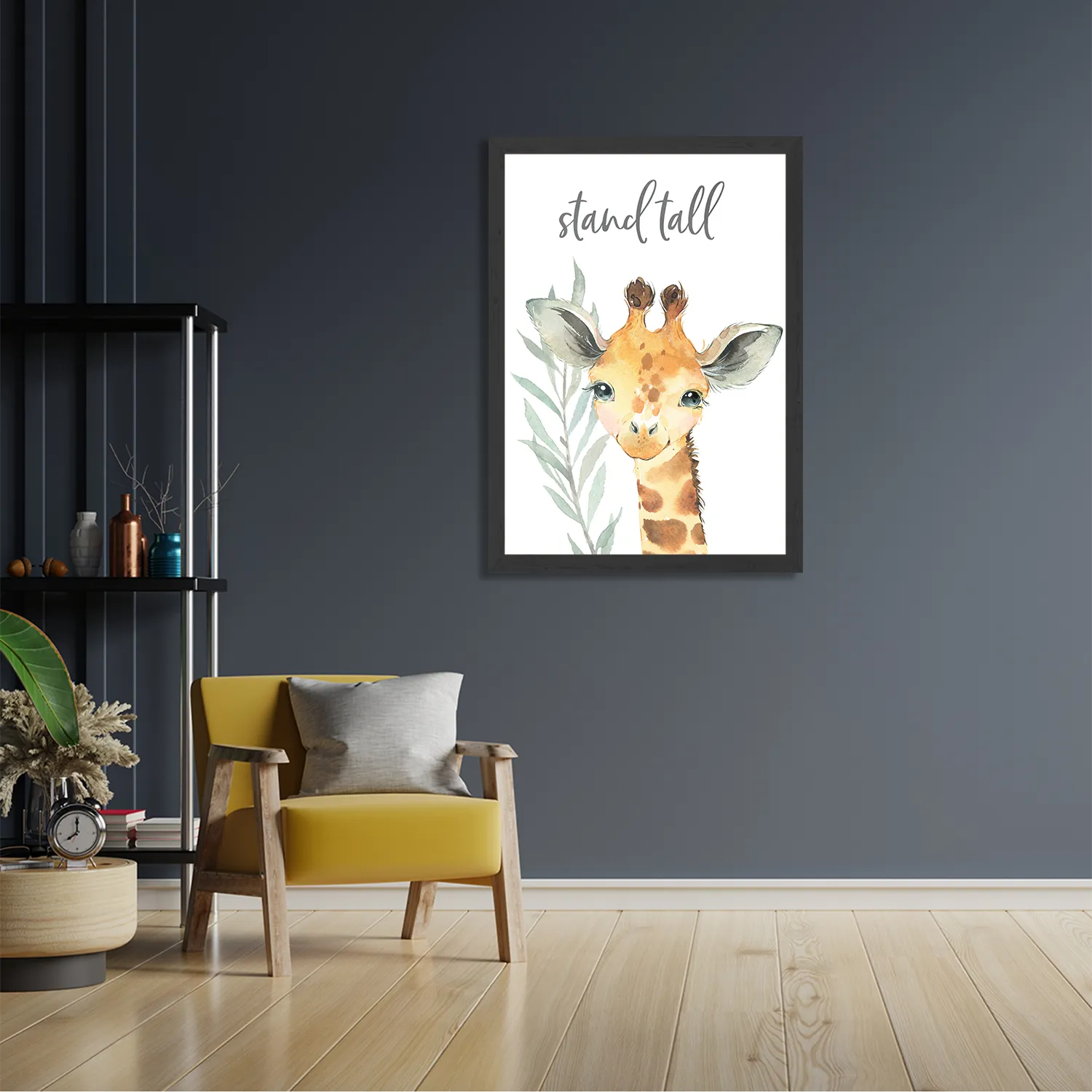 Template_PBL_50-70_Verticaal_Kinderen_5-2 Poster Giraffe met de lange nek Rechthoek Verticaal Met Lijst Template PBL 50 70 Verticaal Kinderen 5 2