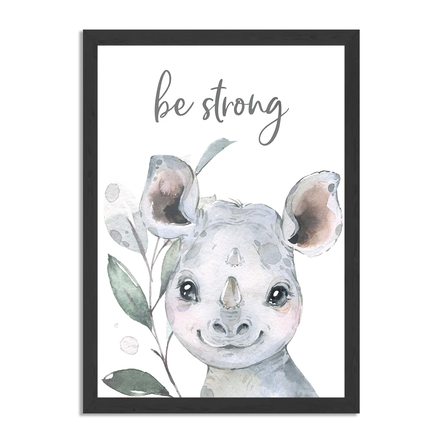 Poster Neushoorntje Rechthoek Verticaal Met Lijst Template PBL 50 70 Verticaal Kinderen 7 1