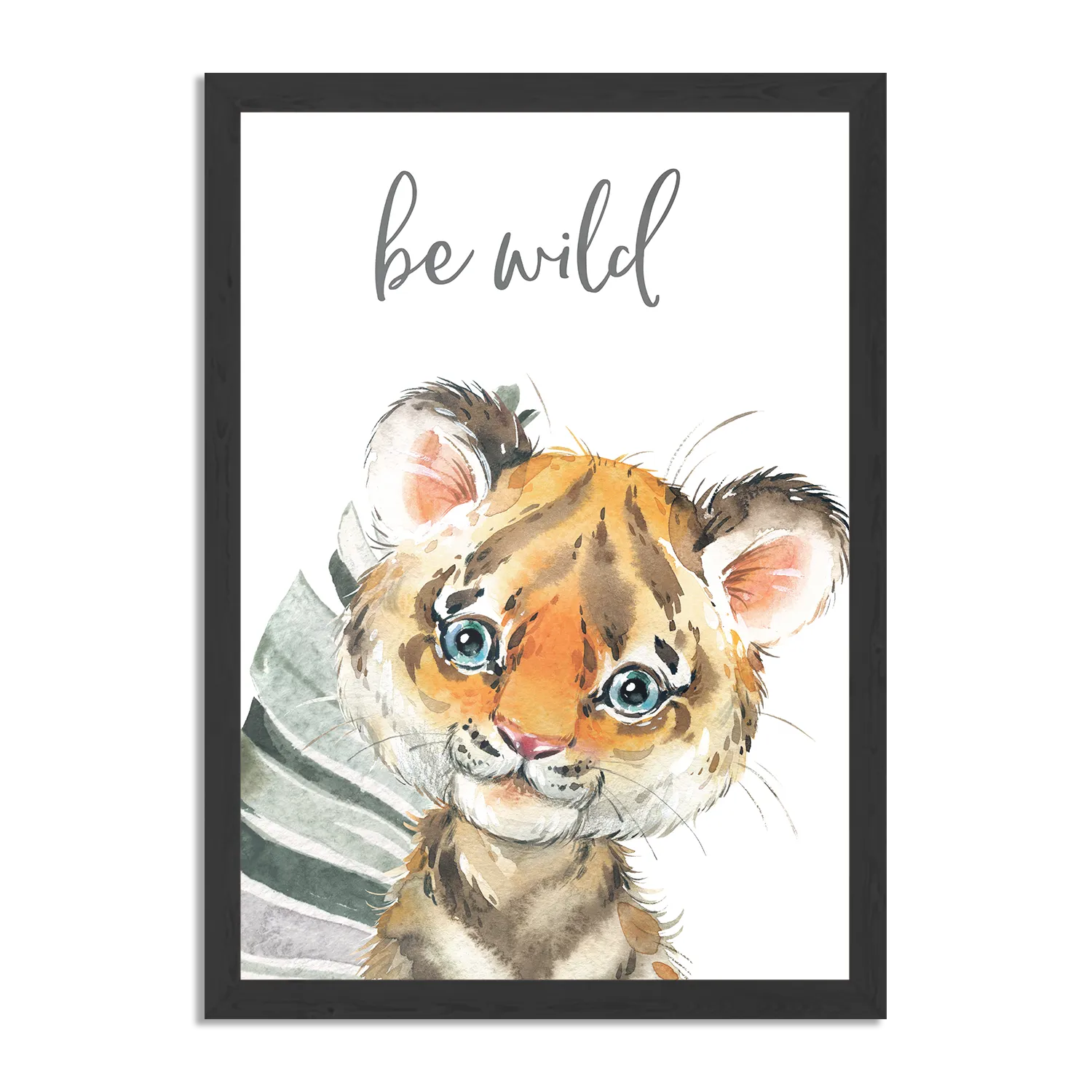 Poster Leeuwtje in de Jungle Rechthoek Verticaal Met Lijst Template PBL 50 70 Verticaal Kinderen 8 1