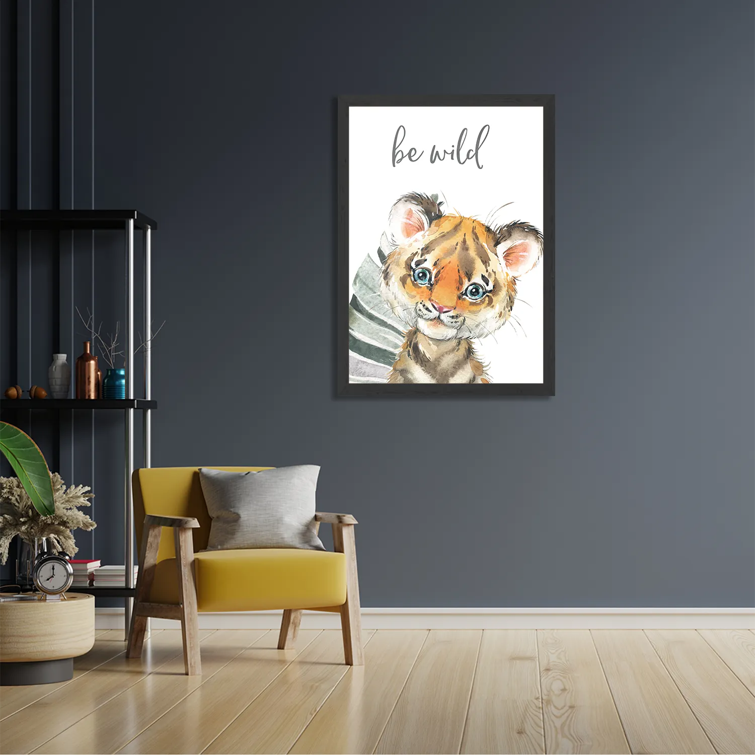 Poster Leeuwtje in de Jungle Rechthoek Verticaal Met Lijst Template PBL 50 70 Verticaal Kinderen 8 2