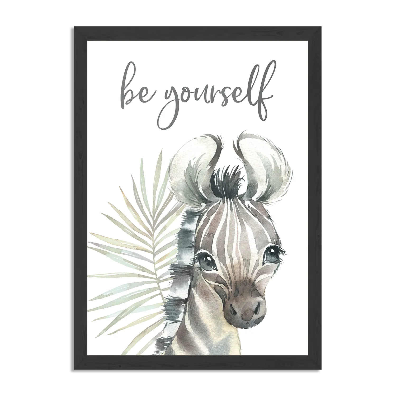 Poster Zebrapaardje Rechthoek Verticaal Met Lijst Template PBL 50 70 Verticaal Kinderen 9 1