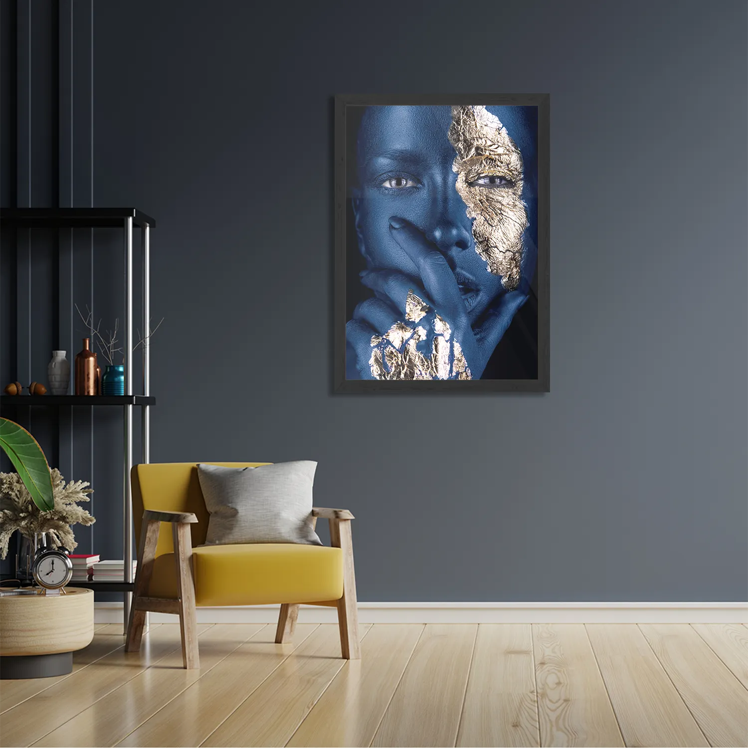 Poster Golden Whoman 01 Rechthoek Verticaal Met Lijst Template PBL 50 70 Verticaal Lifestyle 12 2