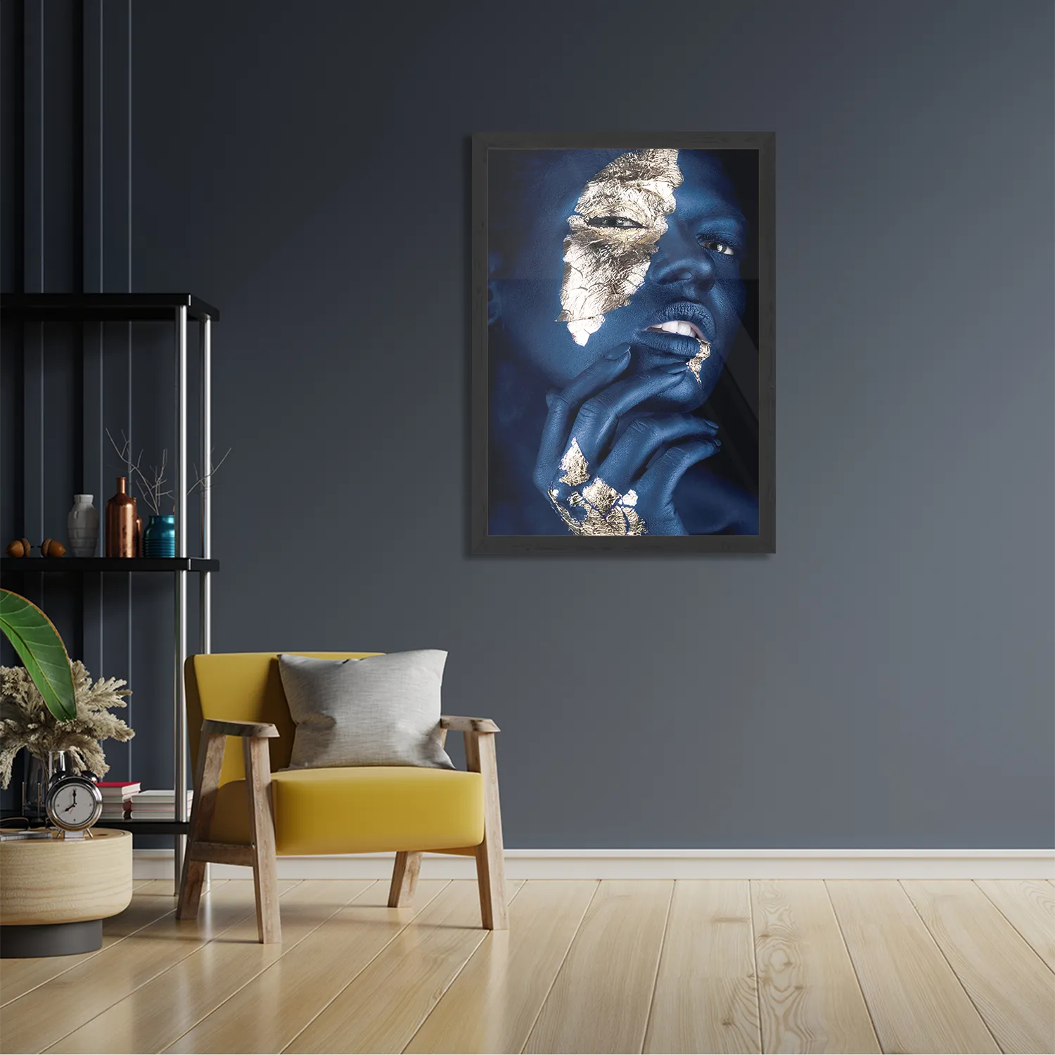 Poster Golden Whoman 02 Rechthoek Verticaal Met Lijst Template PBL 50 70 Verticaal Lifestyle 13 2