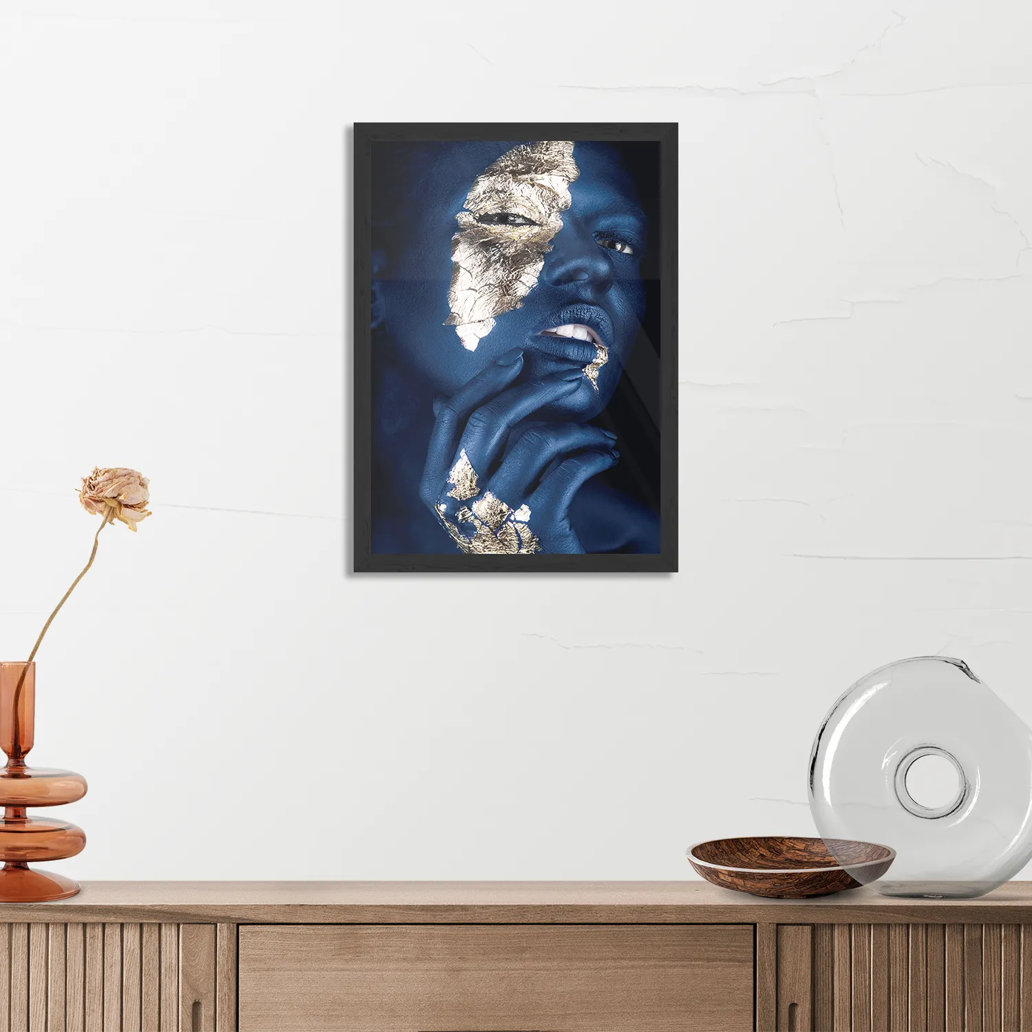 Poster Golden Whoman 02 Rechthoek Verticaal Met Lijst Template PBL 50 70 Verticaal Lifestyle 13 3