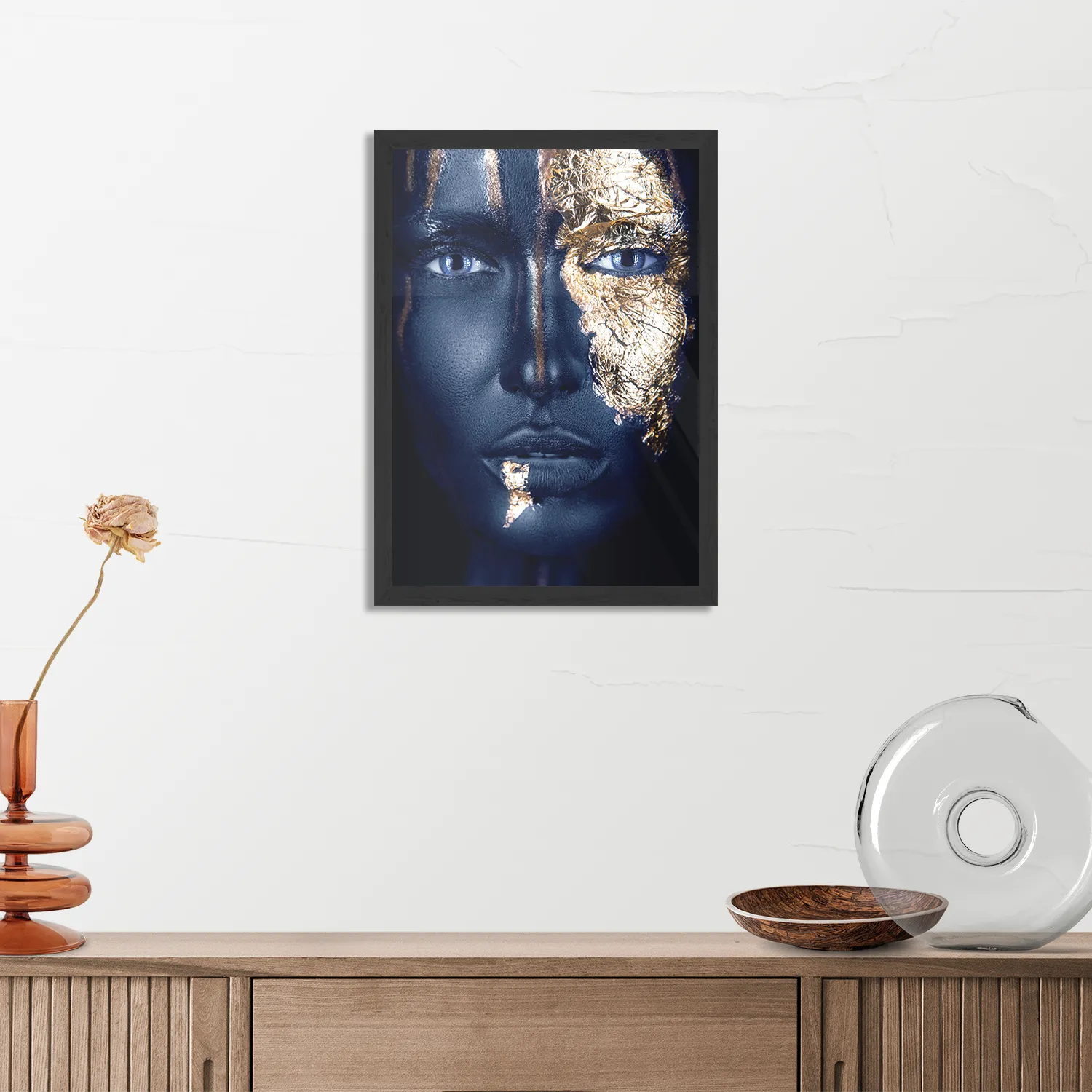 Poster Golden Whoman 03 Rechthoek Verticaal Met Lijst Template PBL 50 70 Verticaal Lifestyle 14 3