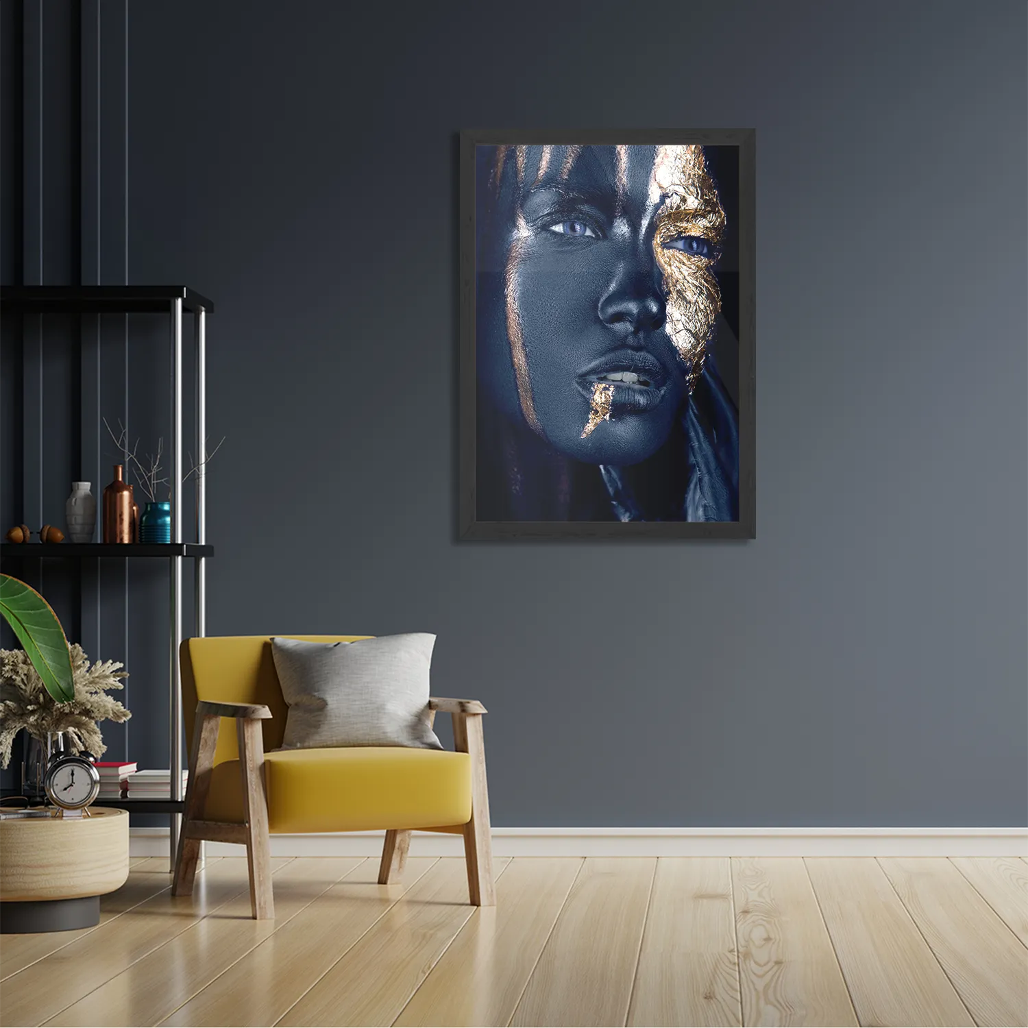 Poster Golden Whoman 05 Rechthoek Verticaal Met Lijst Template PBL 50 70 Verticaal Lifestyle 16 2