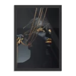 Poster Black Whoman With Gold Orange Rechthoek Verticaal Met Lijst Template PBL 50 70 Verticaal Lifestyle 19 1