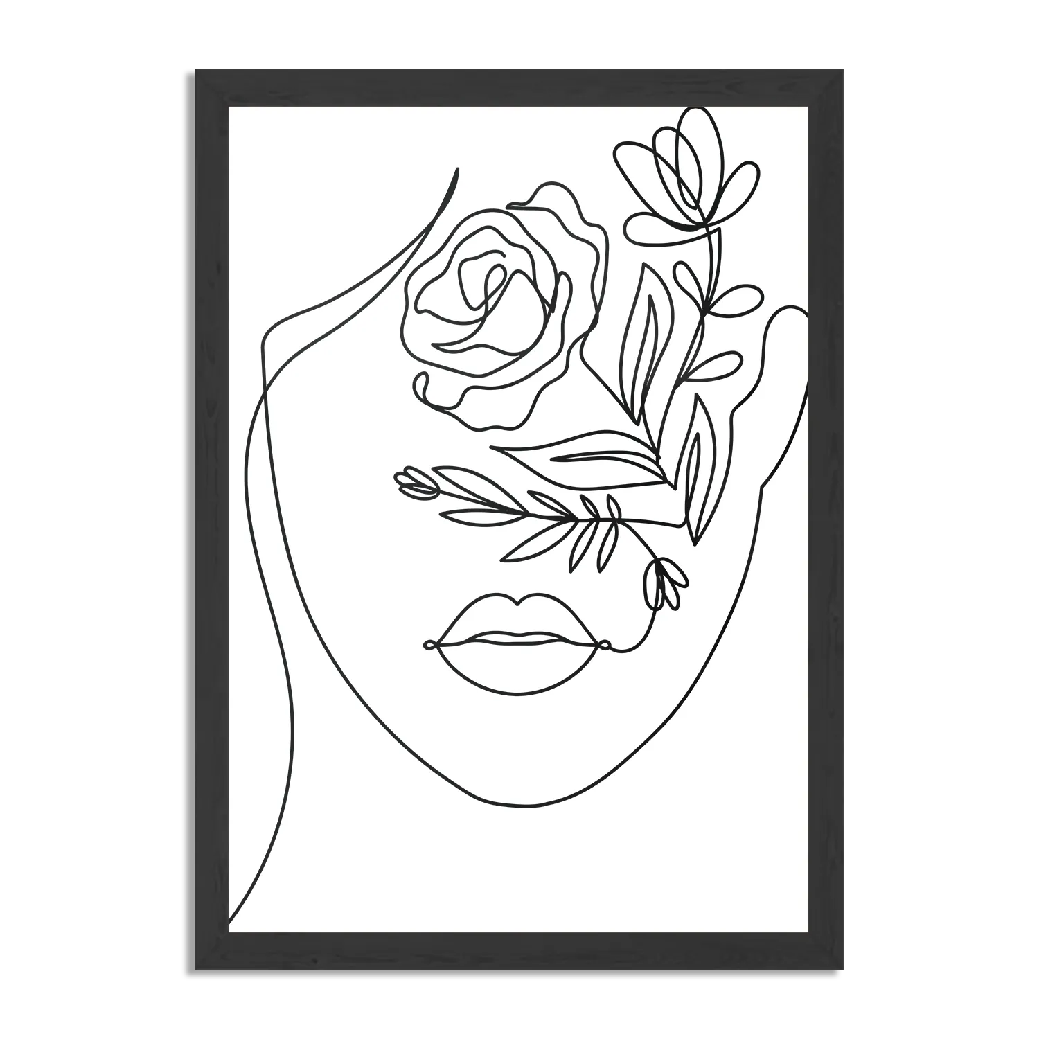 Poster De Bloemen Dame Rechthoek Verticaal Met Lijst Template PBL 50 70 Verticaal Lifestyle 6 1