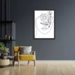 Poster De Bloemen Dame Rechthoek Verticaal Met Lijst Template PBL 50 70 Verticaal Lifestyle 6 2