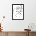 Poster De Bloemen Dame Rechthoek Verticaal Met Lijst Template PBL 50 70 Verticaal Lifestyle 6 3