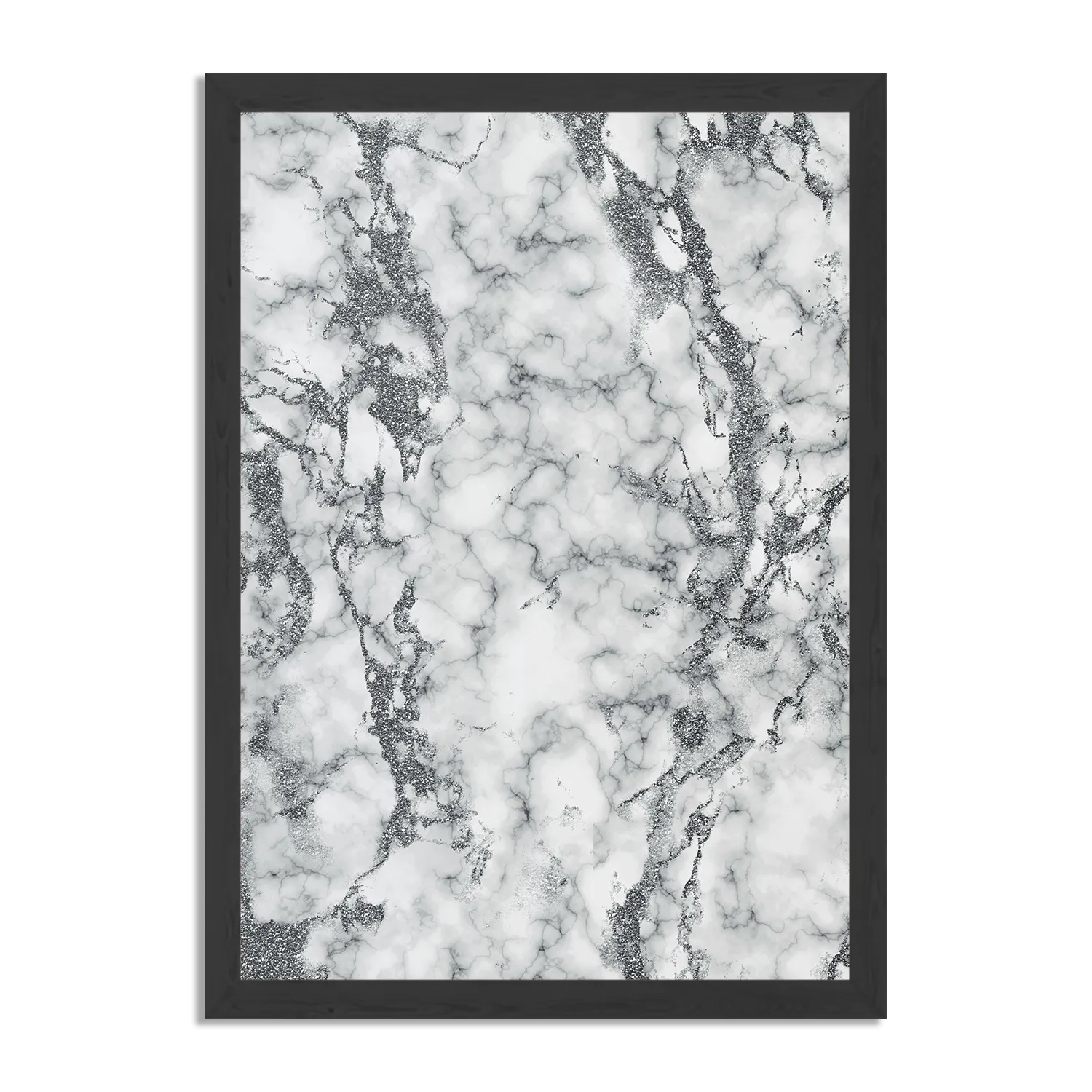 Poster Basis Marmer Look Grijs Rechthoek Verticaal Met Lijst Template PBL 50 70 Verticaal Marmer 1 1