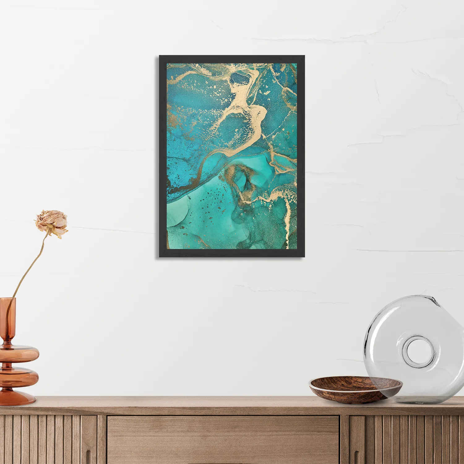 Poster Marmer Look Colored 03 Rechthoek Verticaal Met Lijst Template PBL 50 70 Verticaal Marmer 23 3