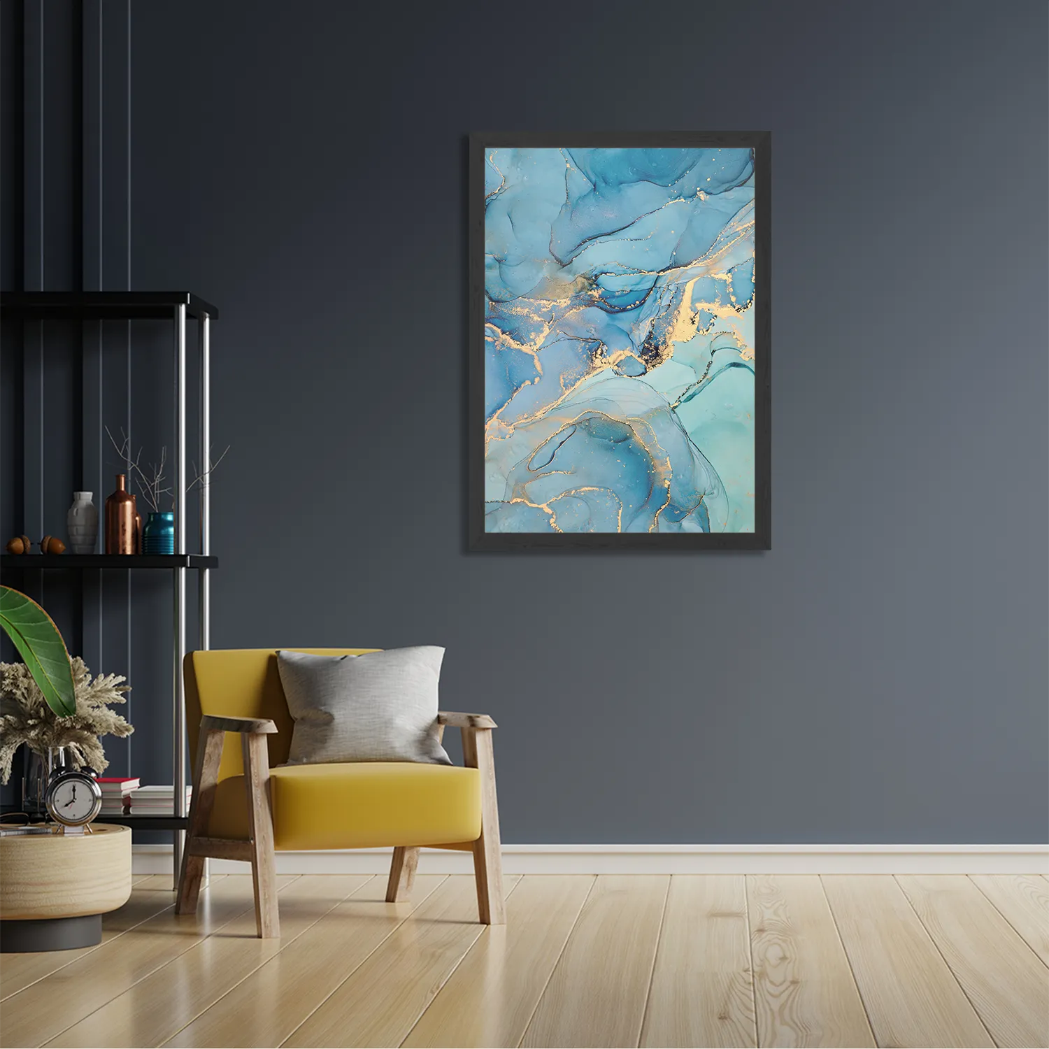 Poster Marmer Look Colored 08 Rechthoek Verticaal Met Lijst Template PBL 50 70 Verticaal Marmer 28 2