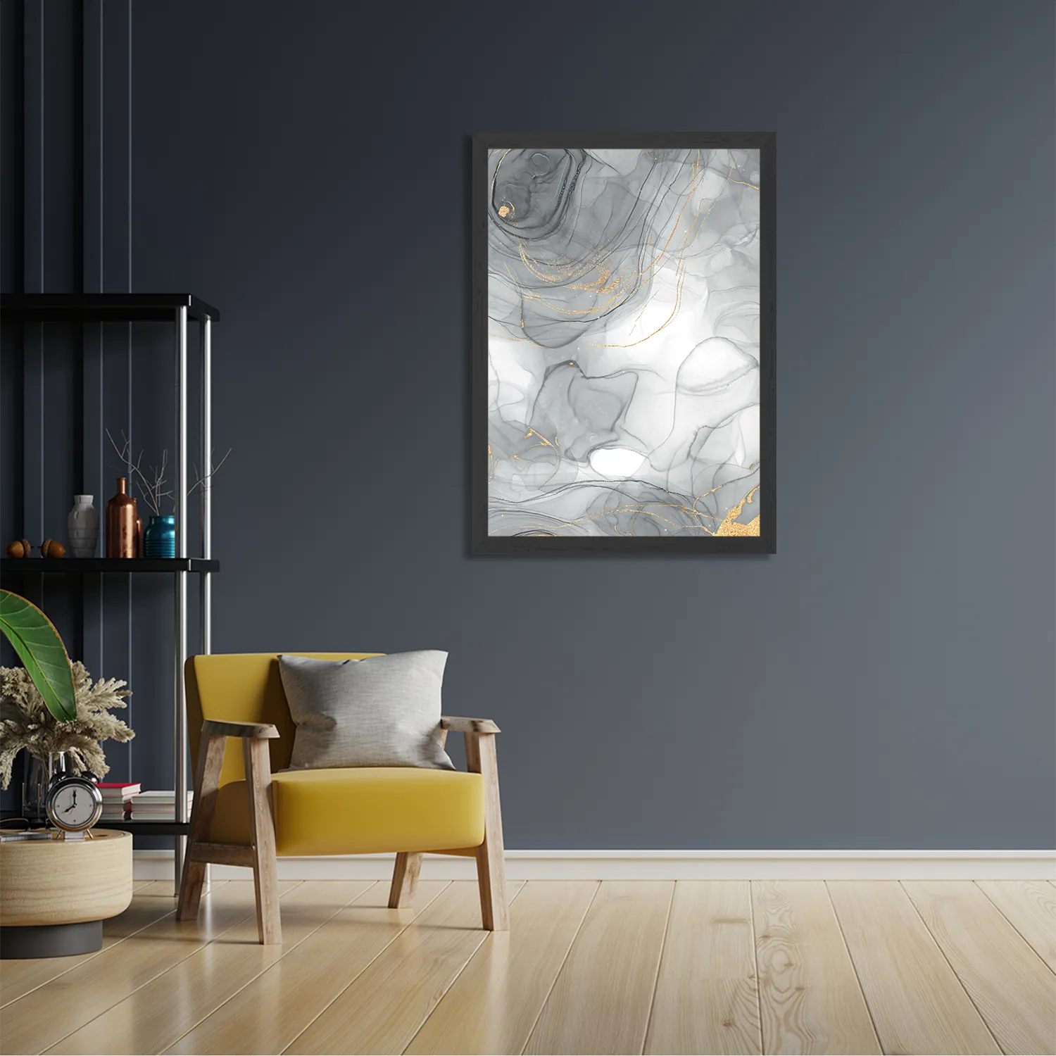 Template_PBL_50-70_Verticaal_Marmer_7-2 Poster Abstract Marmer Look Grijs met Goud 01 Rechthoek Verticaal Met Lijst Template PBL 50 70 Verticaal Marmer 7 2