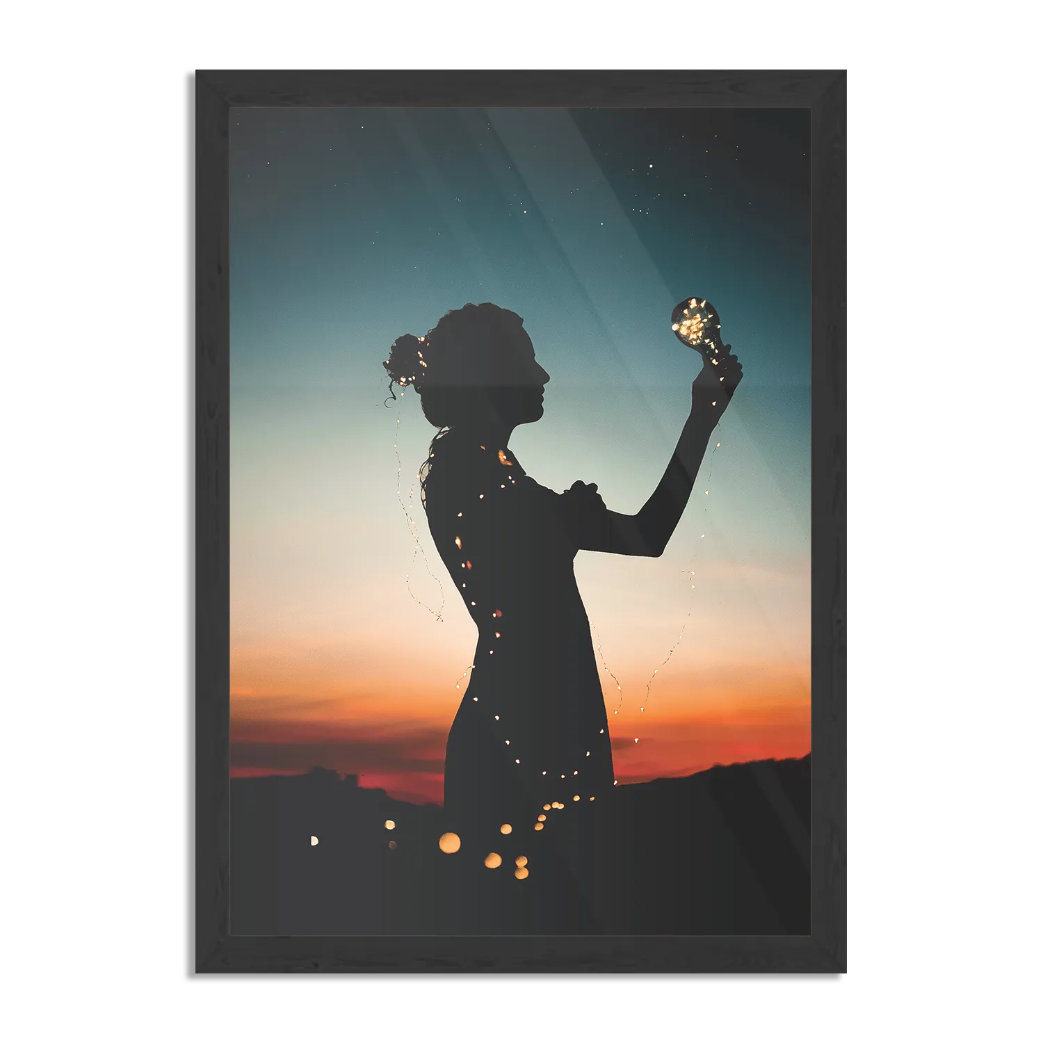 Poster Het Hoopvolle licht Rechthoek Verticaal Met Lijst Template PBL 50 70 Verticaal Mensen 16 1