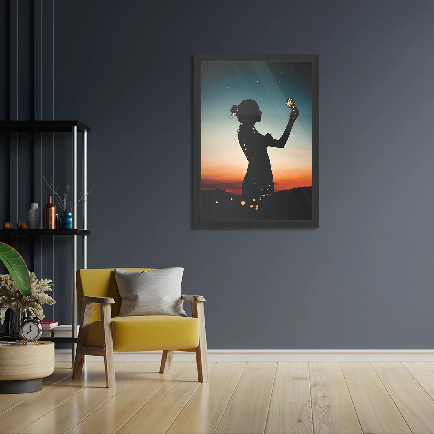 Poster Het Hoopvolle licht Rechthoek Verticaal Met Lijst Template PBL 50 70 Verticaal Mensen 16 2