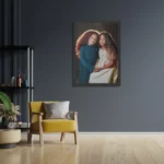 Poster Twee Jonge Meiden Met Krullend Haar Rechthoek Verticaal Met Lijst Template PBL 50 70 Verticaal Mensen 23 2