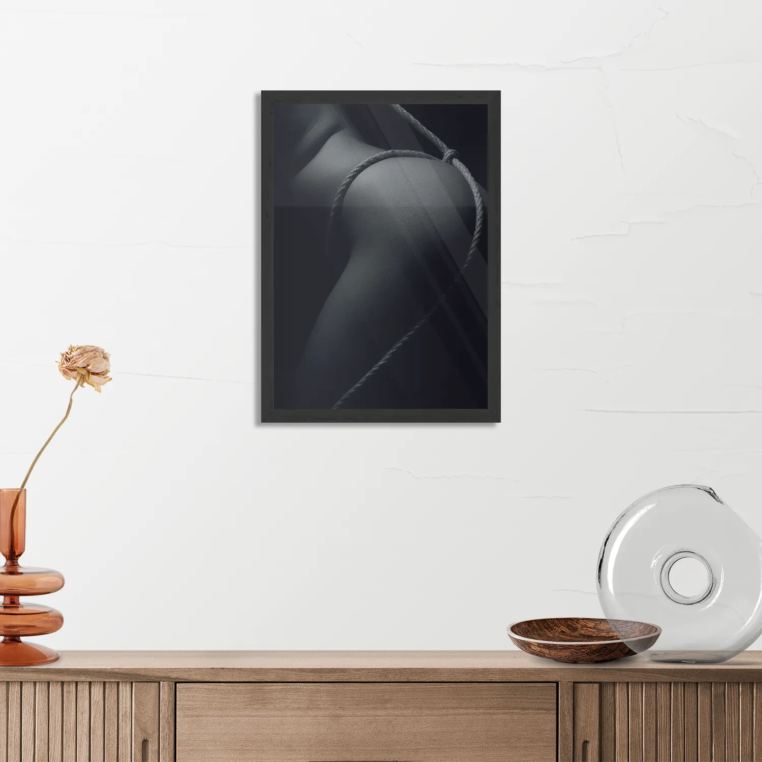 Poster Vrouw Met Sexy Touw Rechthoek Verticaal Met Lijst Template PBL 50 70 Verticaal Mensen 3 3