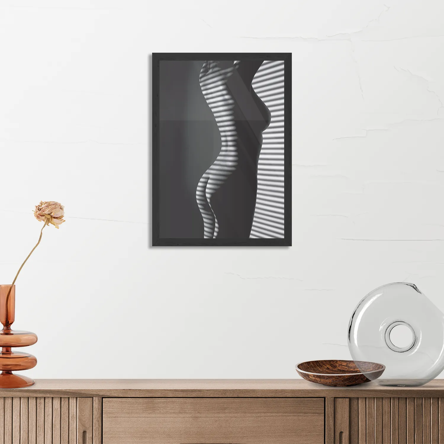 Template_PBL_50-70_Verticaal_Mensen_32-3 Poster Blote Vrouw Achter Jaloezie 01 Rechthoek Verticaal Met Lijst Template PBL 50 70 Verticaal Mensen 32 3