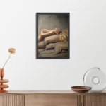 Poster Mooie Blonde Blote Vrouw Industrieel Rechthoek Verticaal Met Lijst Template PBL 50 70 Verticaal Mensen 34 3