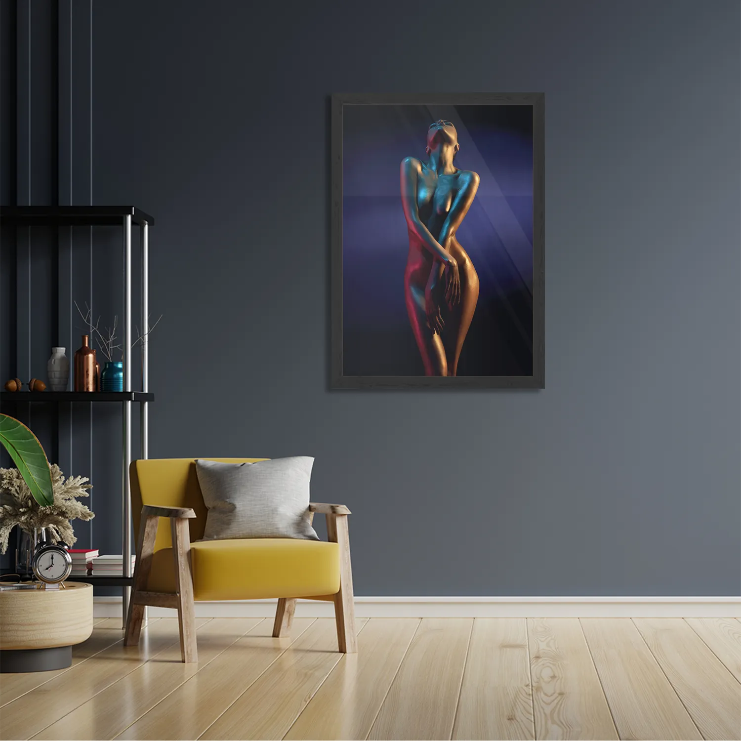 Template_PBL_50-70_Verticaal_Mensen_36-2 Poster Artistieke Mooie Vrouw Goud 02 Rechthoek Verticaal Met Lijst Template PBL 50 70 Verticaal Mensen 36 2