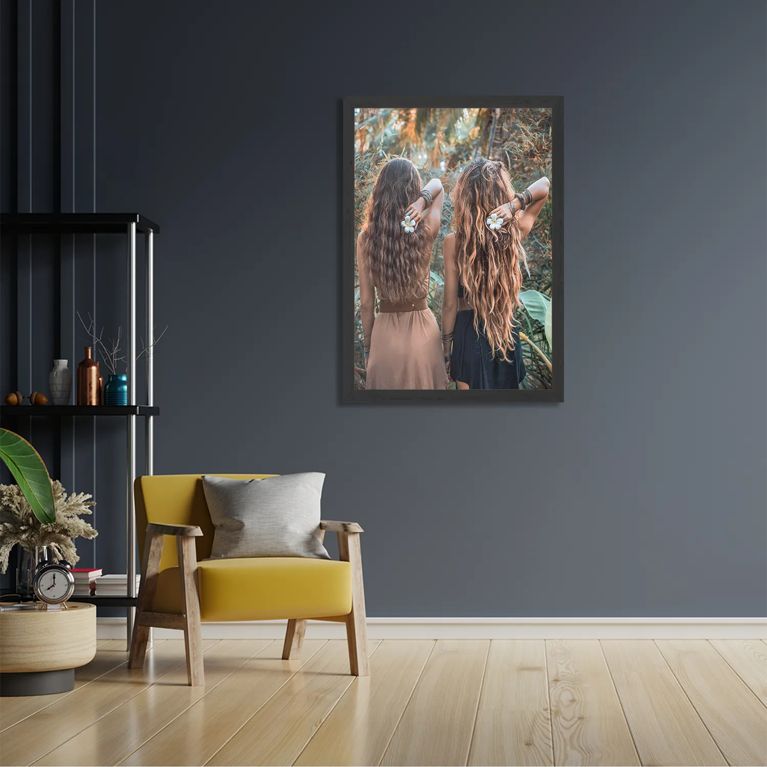 Poster Twee Mooie Dames In de Jungle Rechthoek Verticaal Met Lijst Template PBL 50 70 Verticaal Mensen 43 2