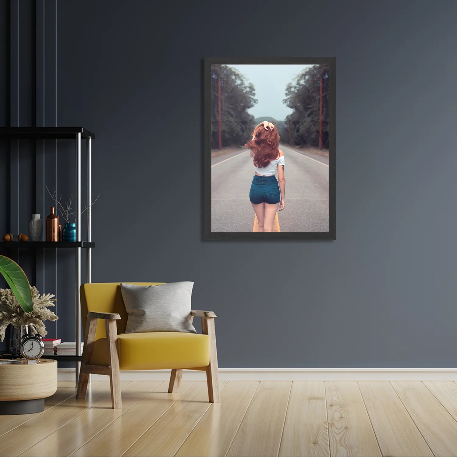 Poster Walk Away Rechthoek Verticaal Met Lijst Template PBL 50 70 Verticaal Mensen 7 2