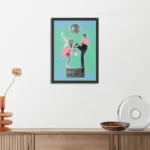 Poster The Dancing Disco Rechthoek Verticaal Met Lijst Template PBL 50 70 Verticaal Muziek 1 3