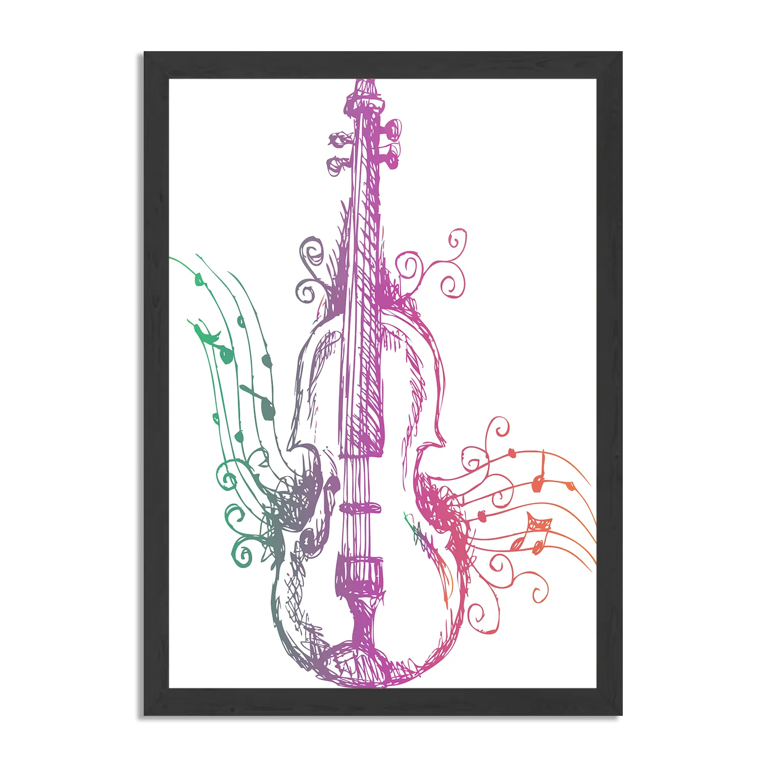 Poster Viool Rechthoek Verticaal Met Lijst Template PBL 50 70 Verticaal Muziek 19 1