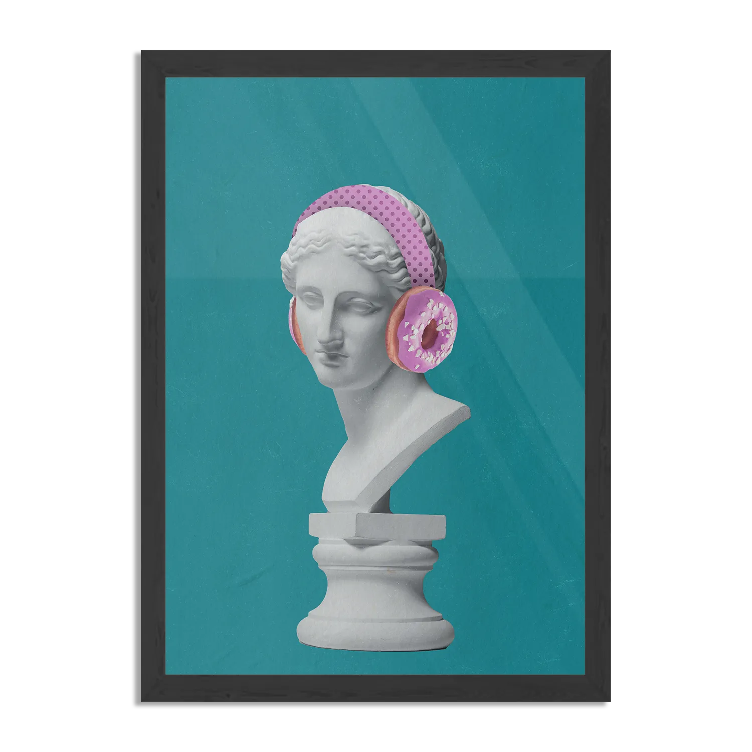 Poster Het Muziek Luisterende Beeld Rechthoek Verticaal Met Lijst Template PBL 50 70 Verticaal Muziek 6 1