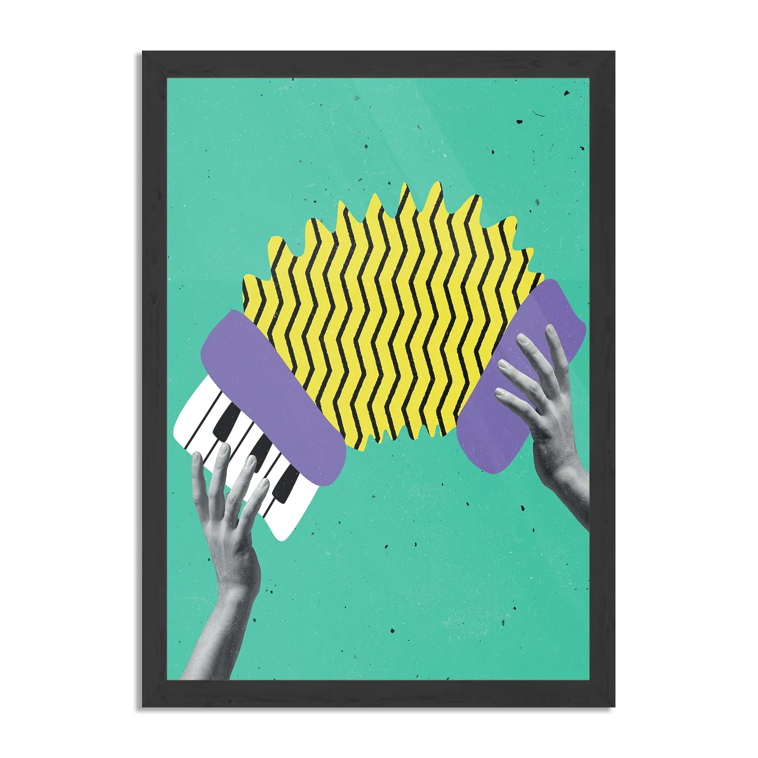 Poster Accordeon Rechthoek Verticaal Met Lijst Template PBL 50 70 Verticaal Muziek 7 1