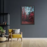 Poster Het rode bos Rechthoek Verticaal Met Lijst Template PBL 50 70 Verticaal Natuur 12 2