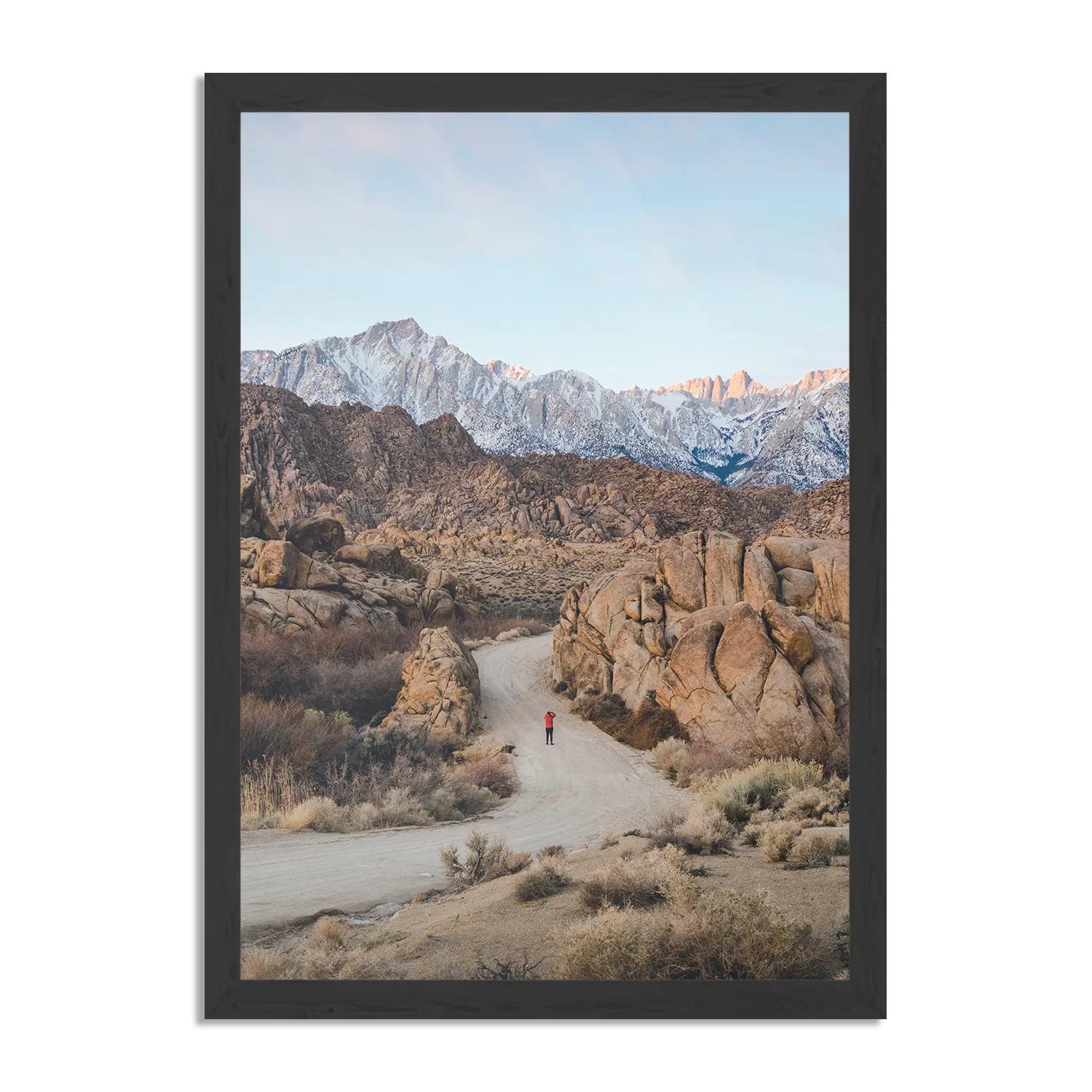 Poster Mount Whitney Rechthoek Verticaal Met Lijst Template PBL 50 70 Verticaal Natuur 16 1