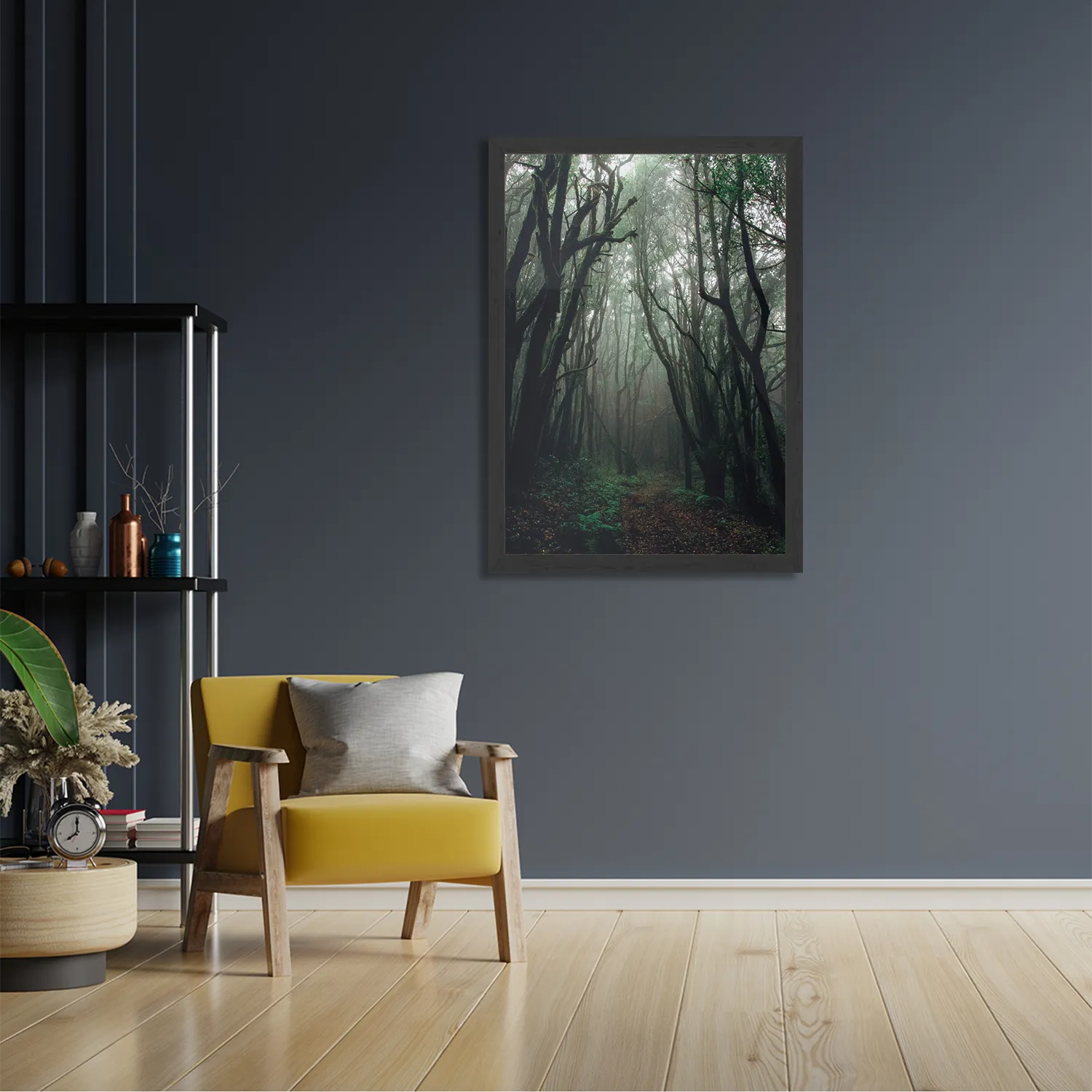 Poster Het Donkere Bos 2 Rechthoek Verticaal Met Lijst Template PBL 50 70 Verticaal Natuur 17 2