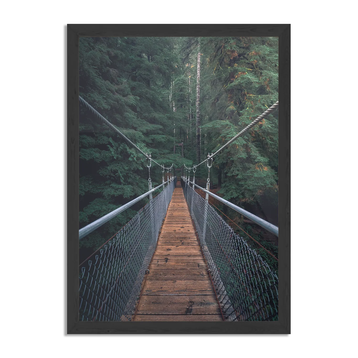 Poster Over de brug Rechthoek Verticaal Met Lijst Template PBL 50 70 Verticaal Natuur 18 1