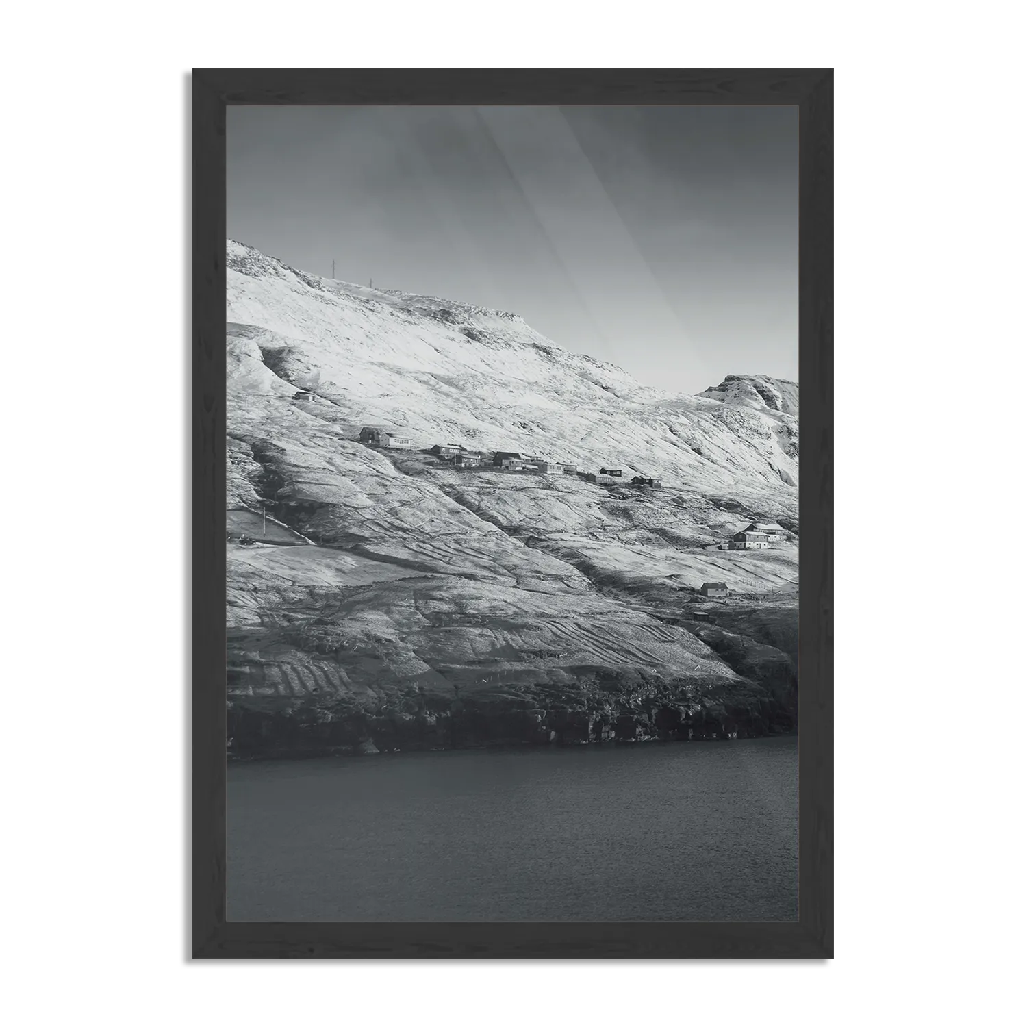 Poster Gletsjer Rechthoek Verticaal Met Lijst Template PBL 50 70 Verticaal Natuur 2 1