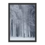Poster Het winterse bos Rechthoek Verticaal Met Lijst Template PBL 50 70 Verticaal Natuur 27 1