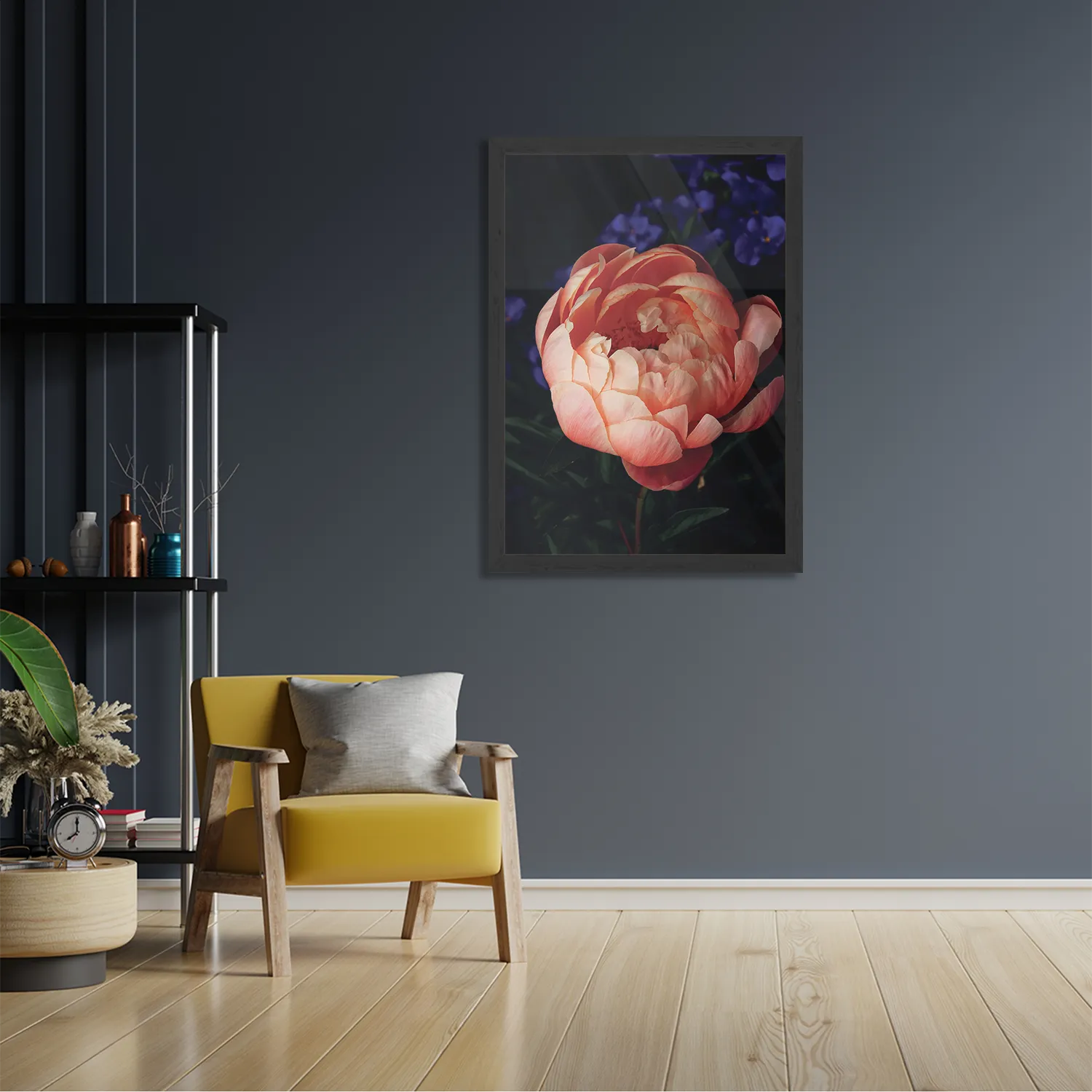 Poster Pioenroos Rechthoek Verticaal Met Lijst Template PBL 50 70 Verticaal Natuur 28 2