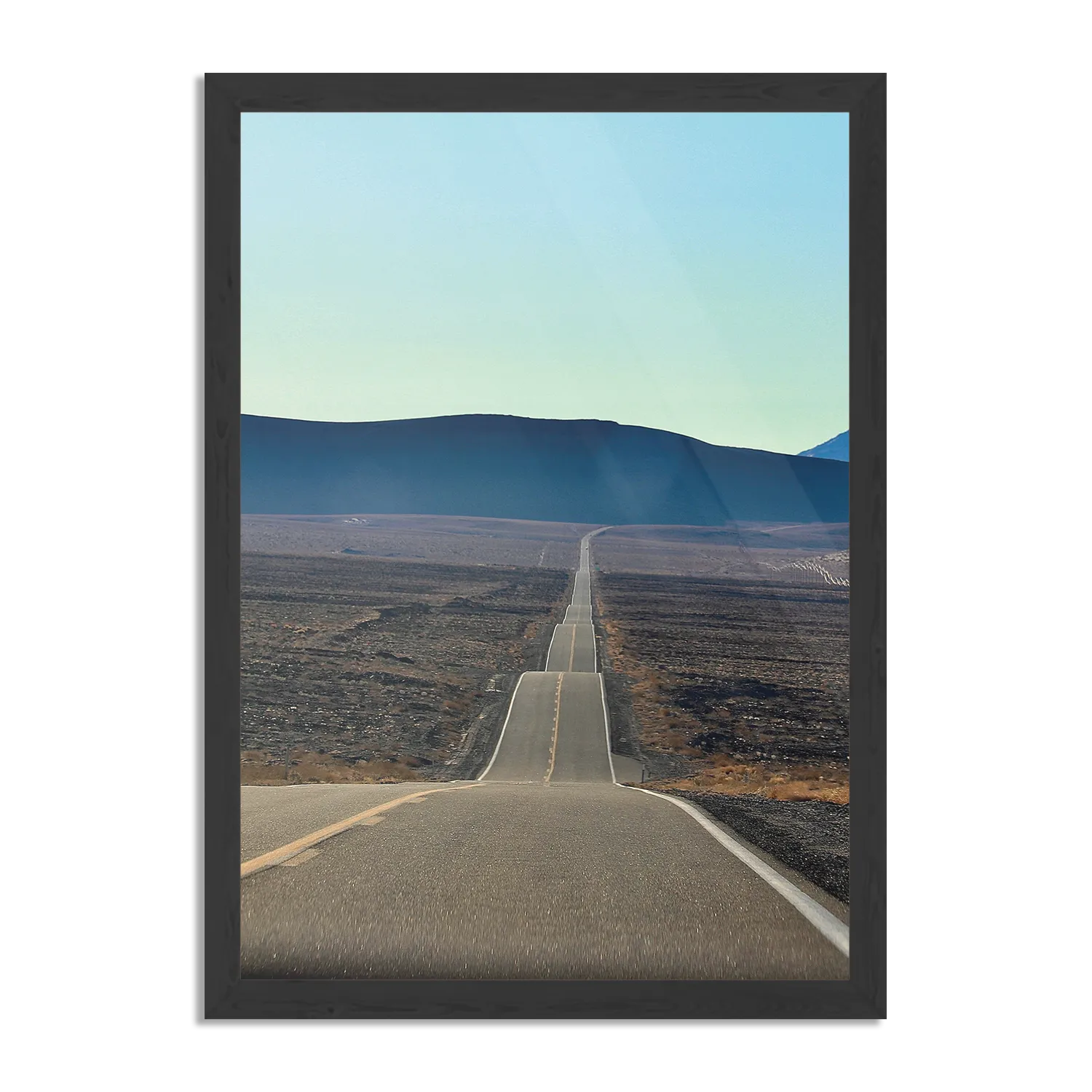 Poster Deathvalley Road Rechthoek Verticaal Met Lijst Template PBL 50 70 Verticaal Natuur 3 1