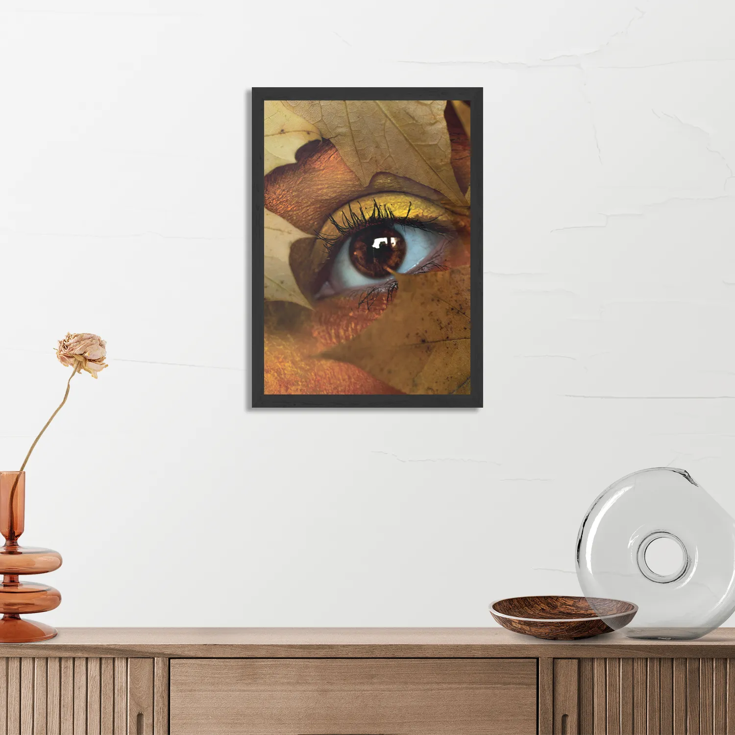 Poster Hefstblad Rechthoek Verticaal Met Lijst Template PBL 50 70 Verticaal Natuur 30 3