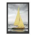 Poster Het gele bootje 2 Rechthoek Verticaal Met Lijst Template PBL 50 70 Verticaal Natuur 34 1