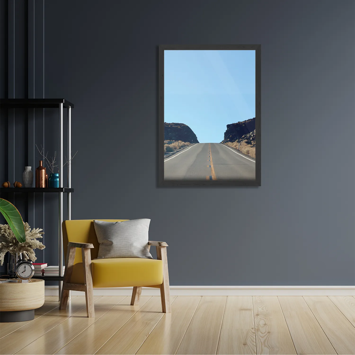 Poster Eindeloze weg Rechthoek Verticaal Met Lijst Template PBL 50 70 Verticaal Natuur 4 2